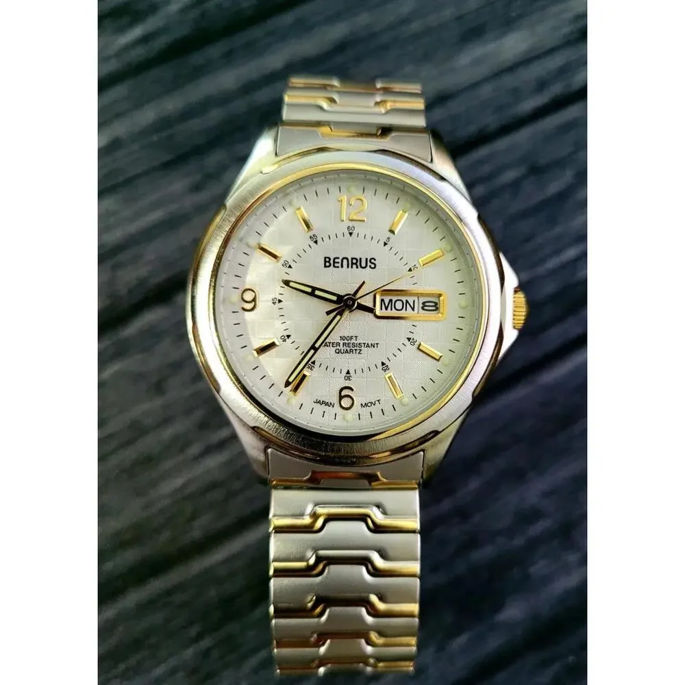 Rare Condition Vintage Benrus Mens Dress Watch‎ New in Box
